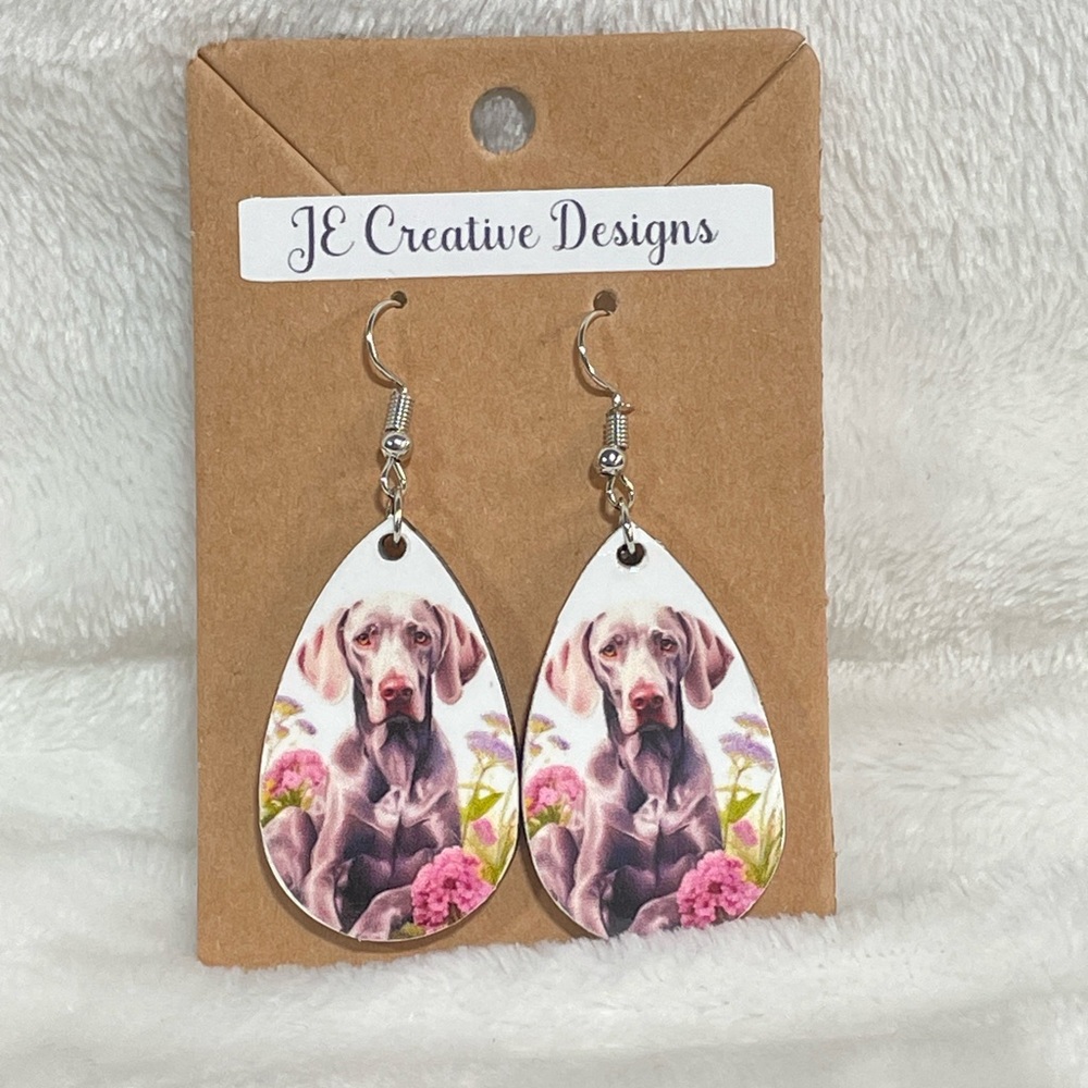 Weimaraner Earrings